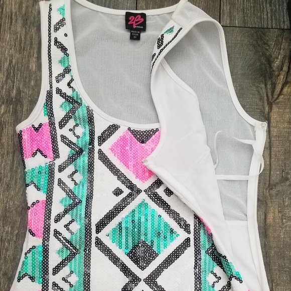 2B Bebe Sequin party dress - Picture 5 of 8